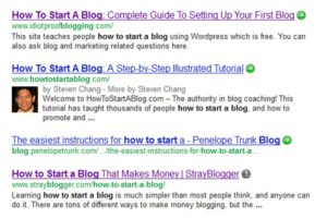 how to start a blog author rank serp results how to start a blog author rank serp results