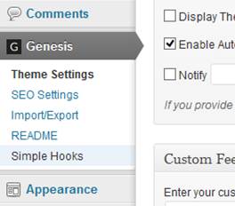 how to use the Genesis Simple Hooks plugin for WordPress