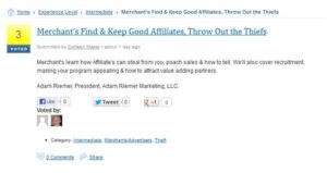How to vote for Affiliate Summit Sessions